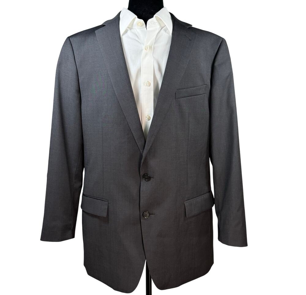Penguin Men’s 44L Gray Blazer Jacket Wool Blend Sport Coat